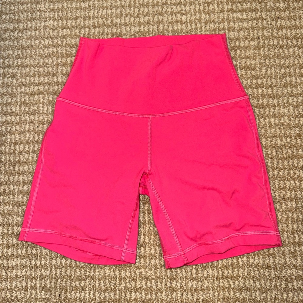 Lululemon Athletica Align Bright Pink Bike Shorts